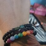 7 Chakra Agate Crystal Bracelet