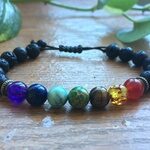 7 Chakra Adjustable Crystal Bracelet