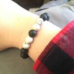 Howlite Stone Crystal Bracelet