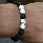 Howlite Stone Crystal Bracelet