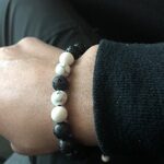 Howlite Stone Crystal Bracelet