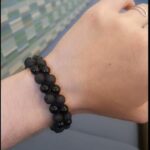 Lava Stone Crystal Bracelet