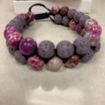 Lava Stone Crystal Bracelet