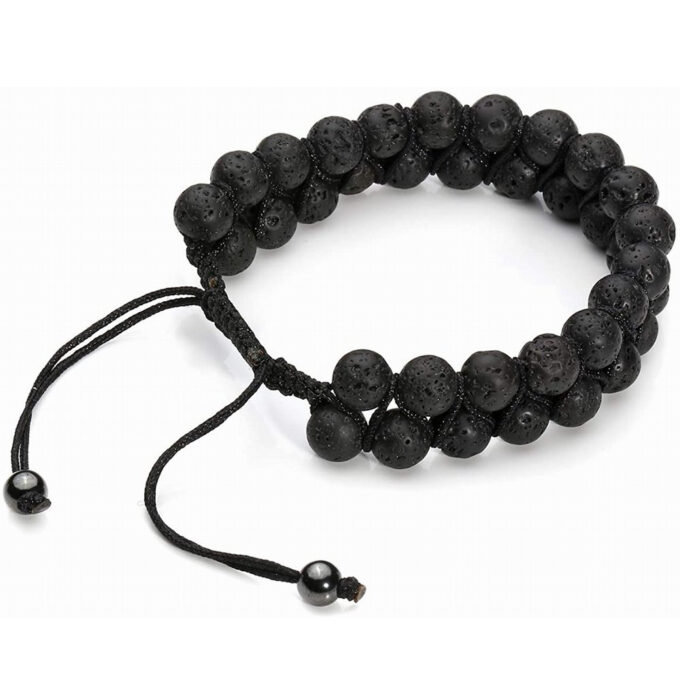 Lava Rock Stone Crystal  Bracelet - Image 2