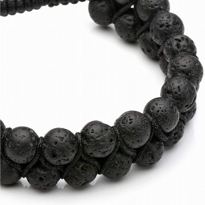 Lava Rock Stone Crystal  Bracelet - Image 3