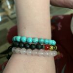 Peace Lava Stone Adjustable Crystal Bracelet