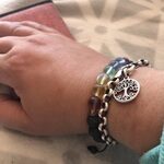 Glow Glass Chakra Adjustable Crystal Bracelet