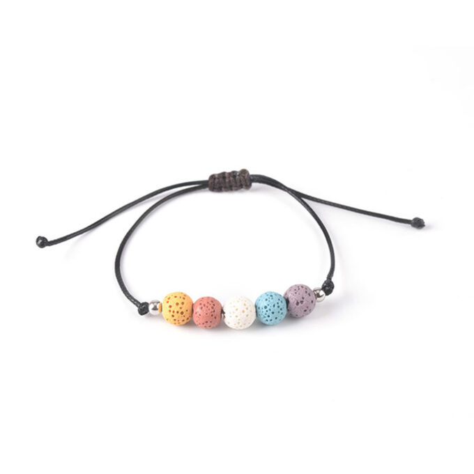 Rainbow Lava Rock Adjustable Crystal Bracelets - Image 13