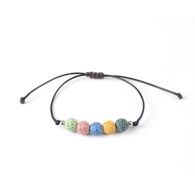 Rainbow Lava Rock Adjustable Crystal Bracelets - Image 12