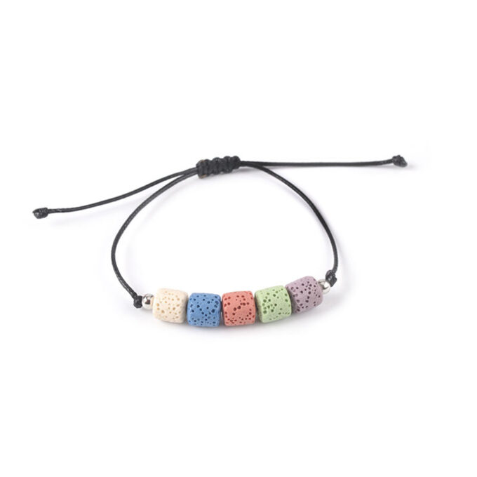 Rainbow Lava Rock Adjustable Crystal Bracelets - Image 19