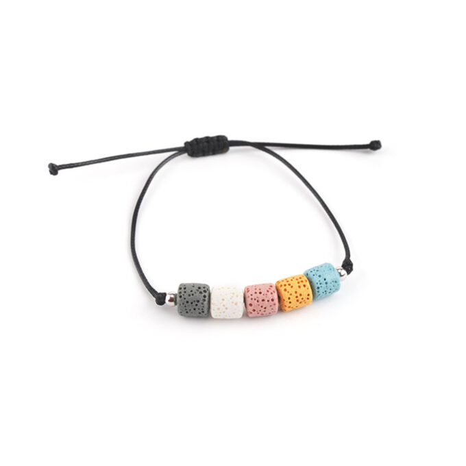 Rainbow Lava Rock Adjustable Crystal Bracelets - Image 18