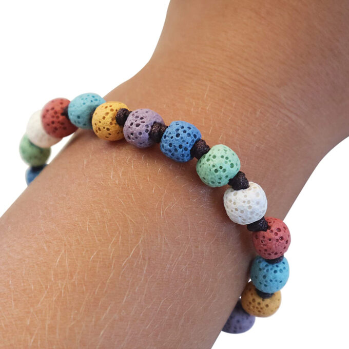 Rainbow Lava Rock Crystal Bracelets - Image 3