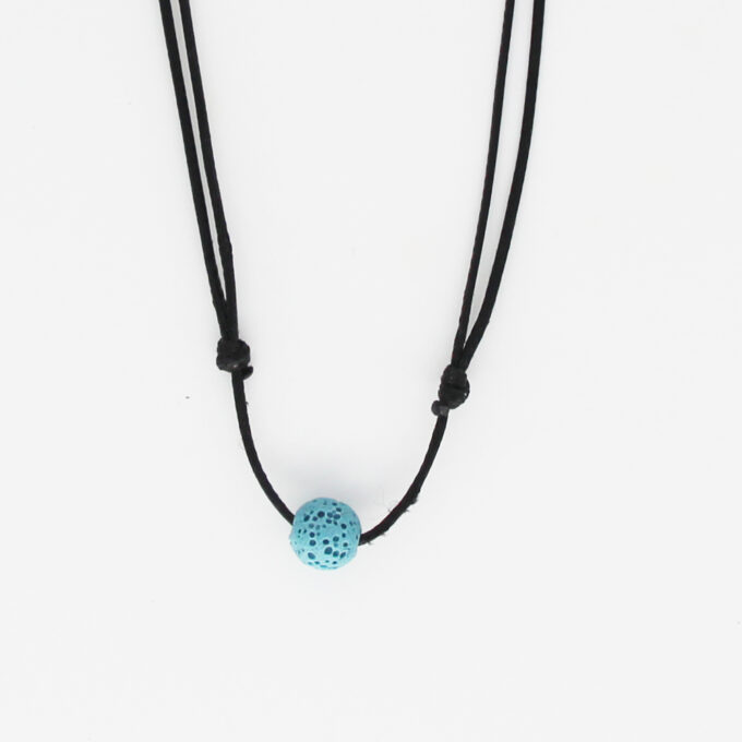 Single Lava Rock Adjustable Diffuser Necklace - Image 11