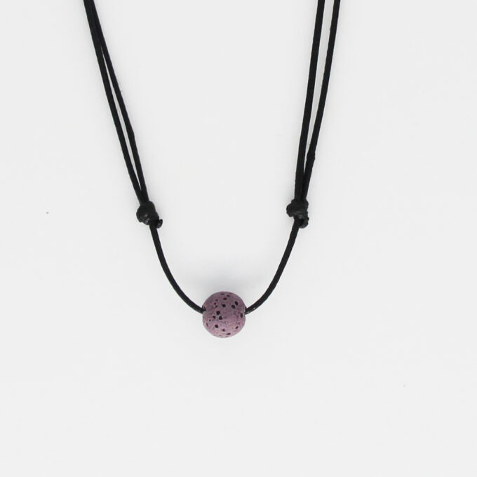 Single Lava Rock Adjustable Diffuser Necklace - Image 8