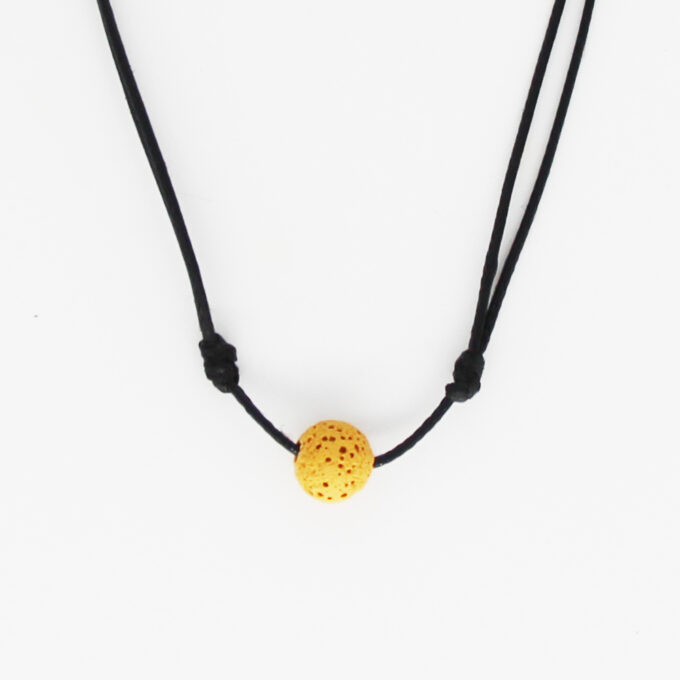 Single Lava Rock Adjustable Diffuser Necklace - Image 6