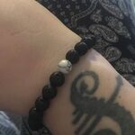 White Howlite Lava Stone Crystal Bracelet