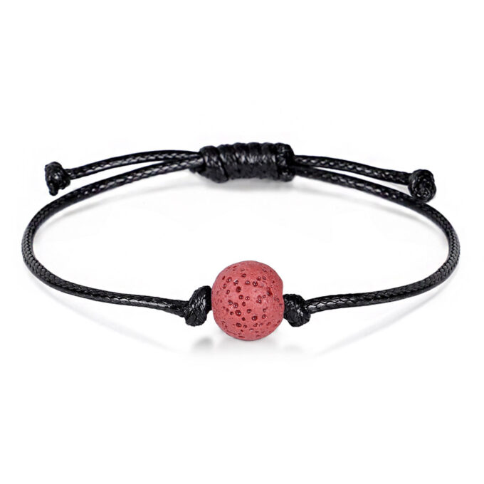 Colorful Lava Stone Beads Adjustable Crystal Bracelet - Image 5