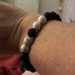 Howlite Stone Crystal Bracelet