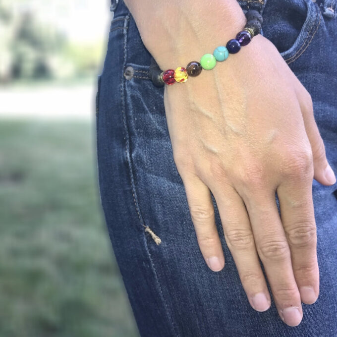 7 Chakra Anxiety Crystal Anxiety Bracelets - Image 3