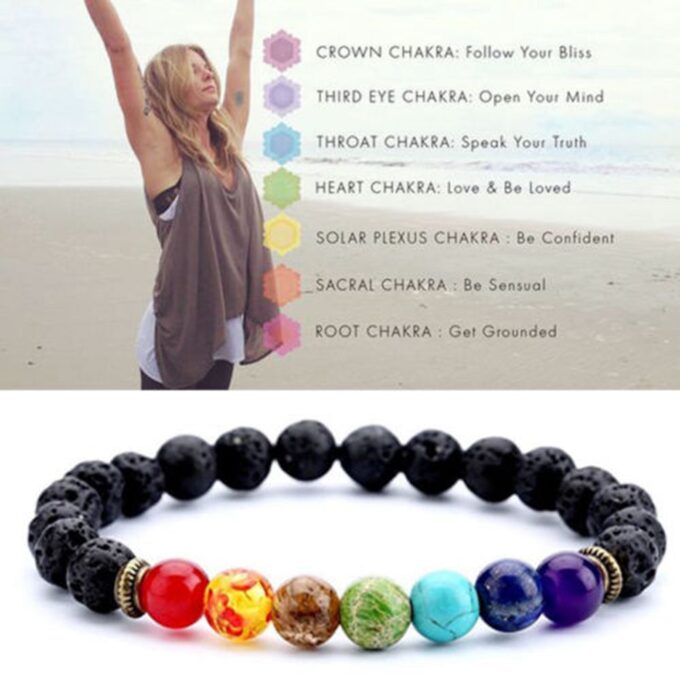 7 Chakra Anxiety Crystal Anxiety Bracelets - Image 4