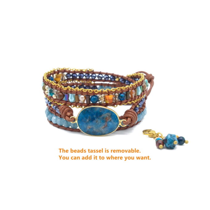 Spiritual Growth Apatite Wrap Bracelets - Image 4