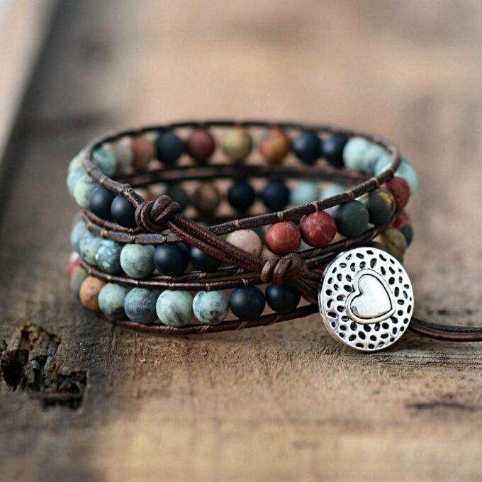 Vintage Love Leather Wrap Bracelets