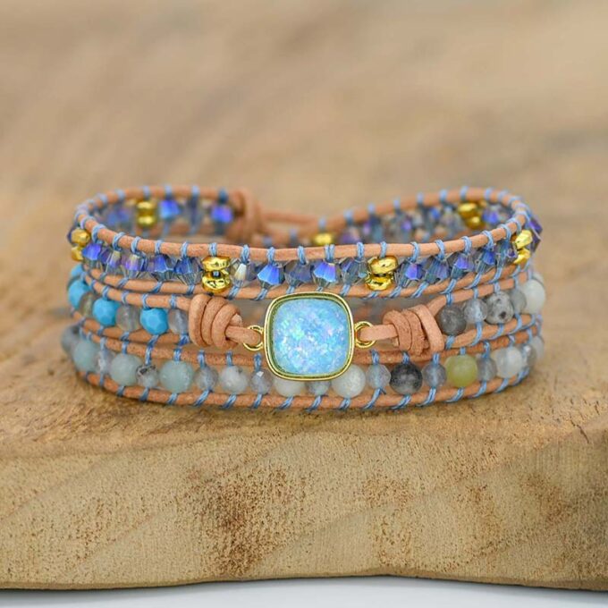 Calming Spirit Opal Wrap Bracelets