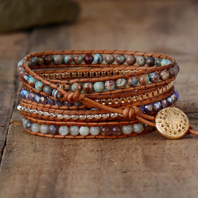 Fearless Labradorite Crystal Wrap Bracelets - Image 3