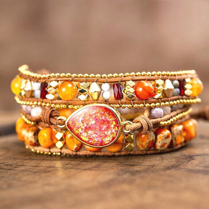 Firecely Empowered Opal Wrap Bracelets