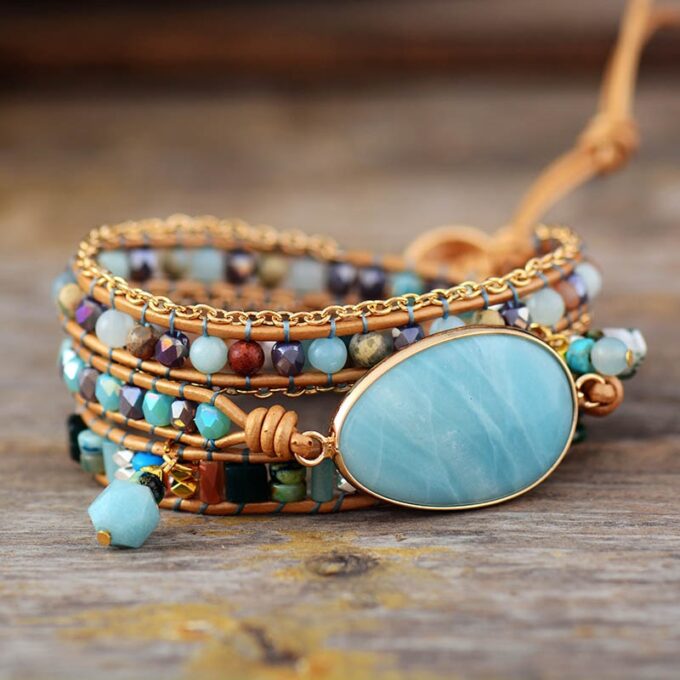 Flow State Amazonite Wrap Bracelets