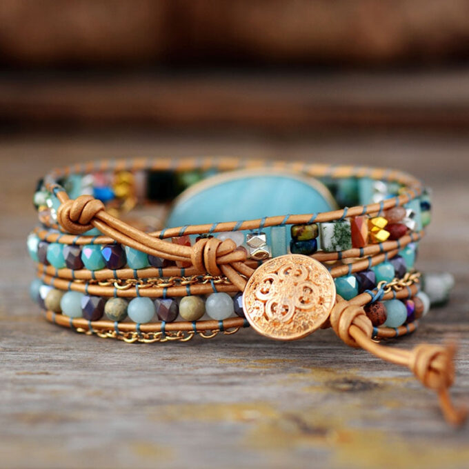 Flow State Amazonite Wrap Bracelets - Image 3