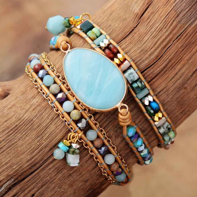 Flow State Amazonite Wrap Bracelets - Image 2