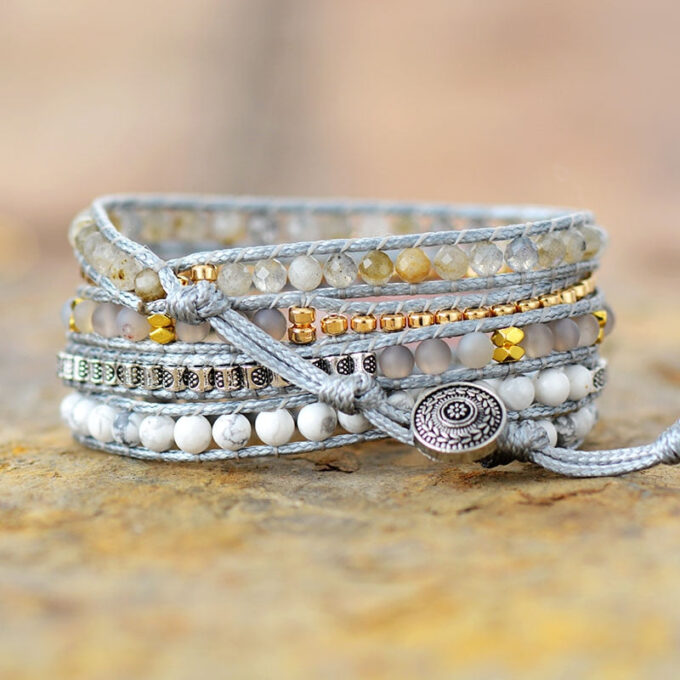 Loving Rose Quartz Wrap Bracelets - Image 3