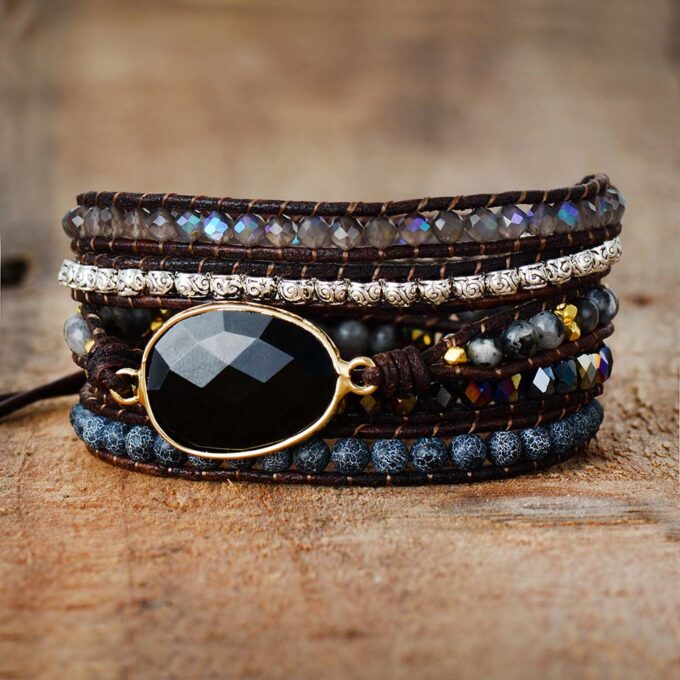 Powerful Force Onyx Wrap Bracelets - Image 6