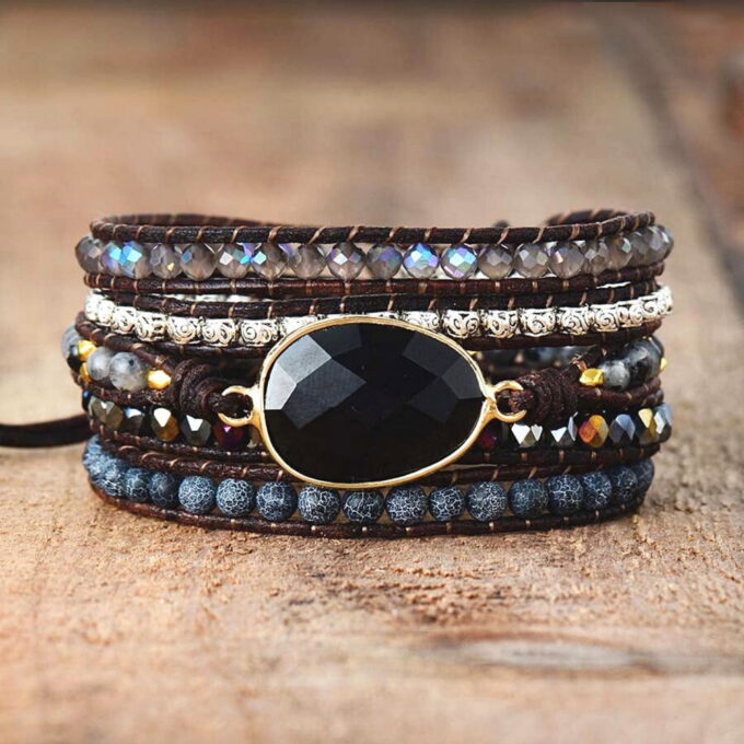 Powerful Force Onyx Wrap Bracelets