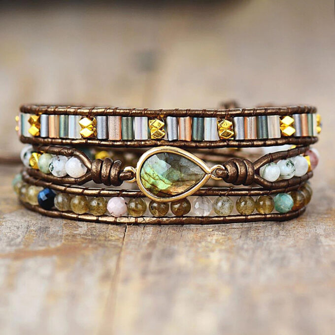 Protection Labradorite Wrap Bracelets