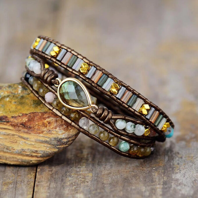 Protection Labradorite Wrap Bracelets - Image 4