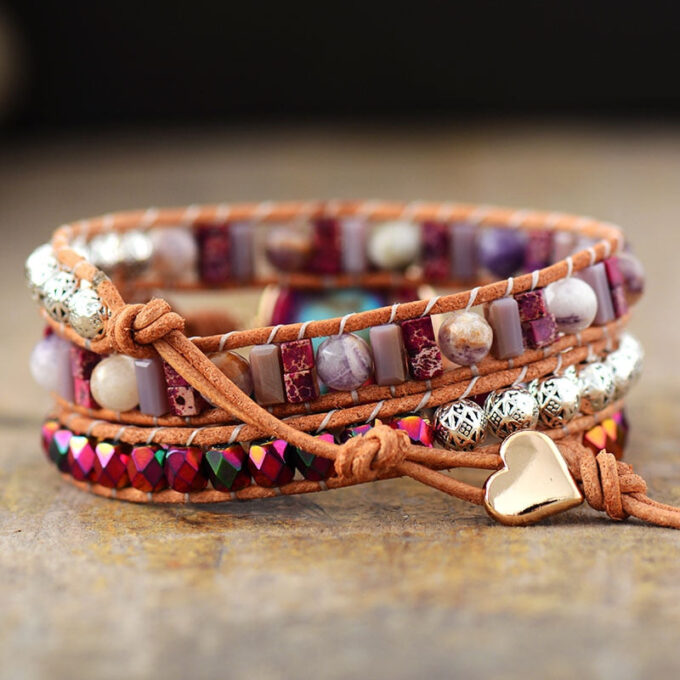 Purple Goddess Wrap Bracelets - Image 2