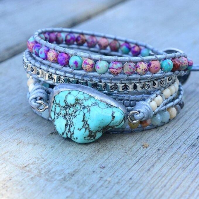 The Turquoise Protection Wrap Bracelets