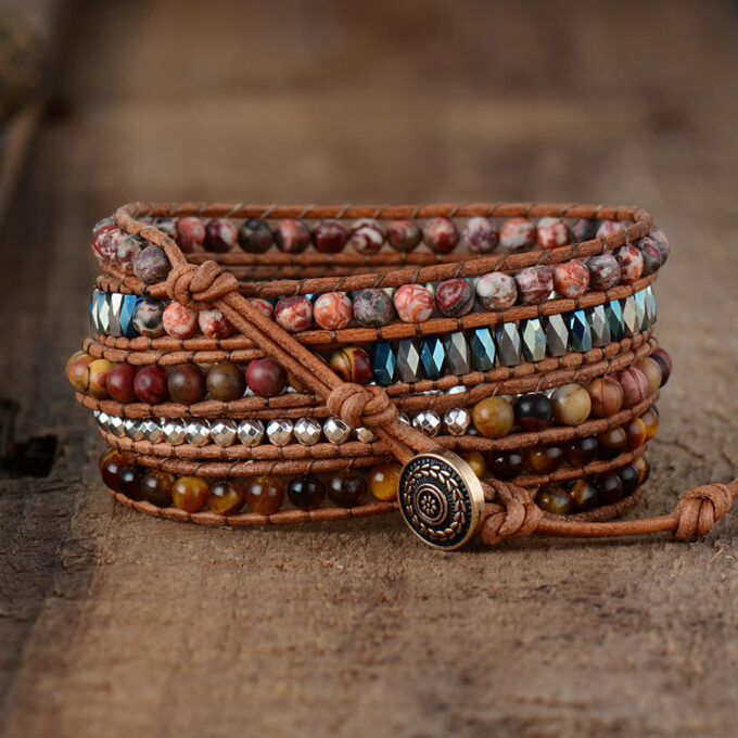 Willpower Tiger's Eye Wrap Bracelets - Image 2